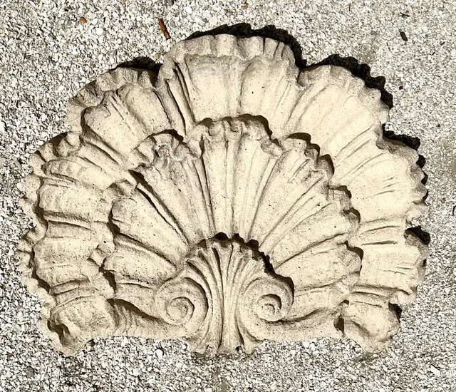 Vintage Concrete Shell Wall Plaque — additional photo 6