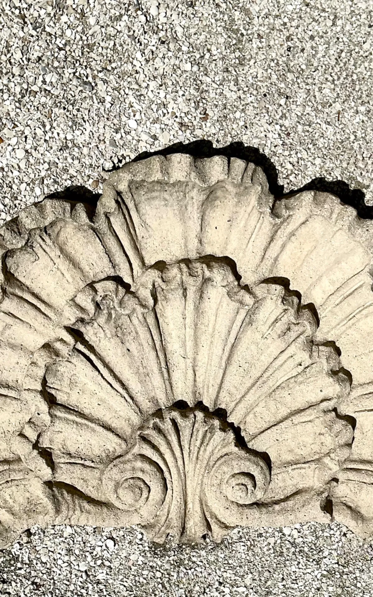 Vintage Concrete Shell Wall Plaque — additional photo 2