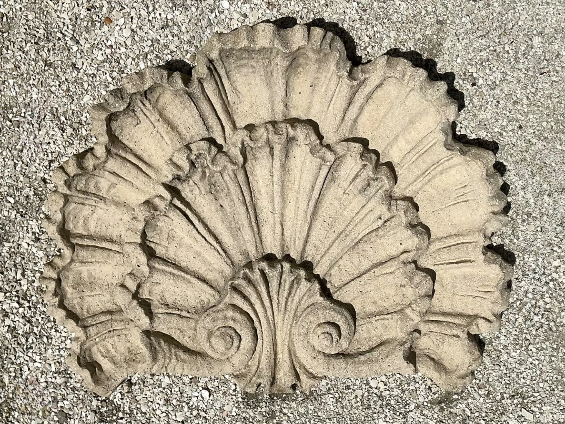 Vintage Concrete Shell Wall Plaque — additional photo 5