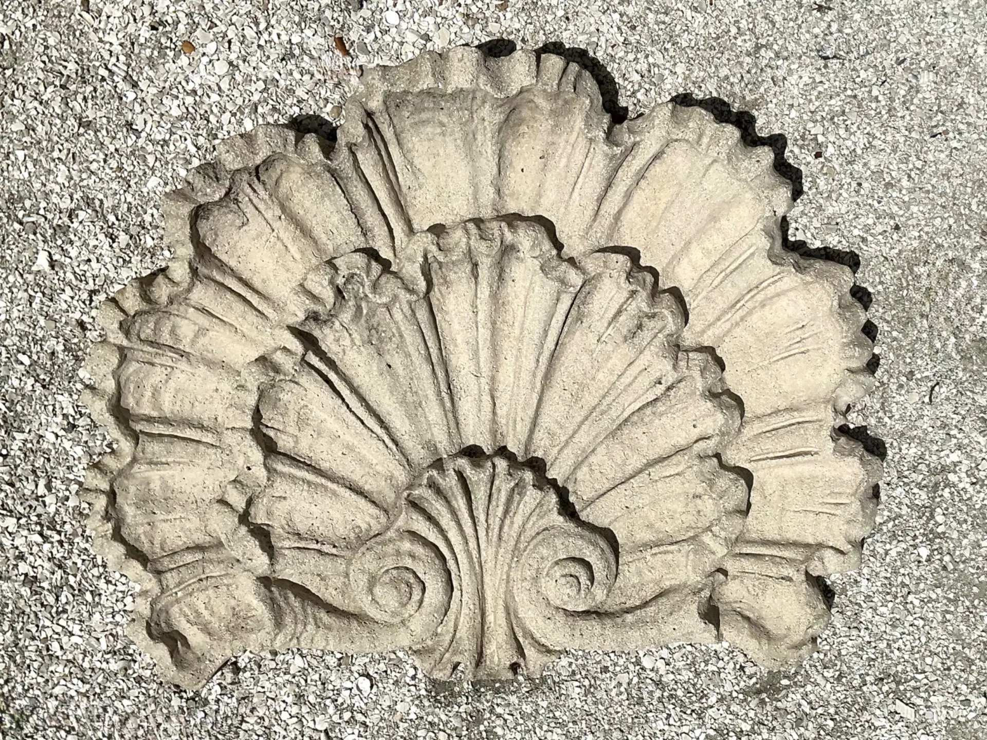 Vintage Concrete Shell Wall Plaque — additional photo 4