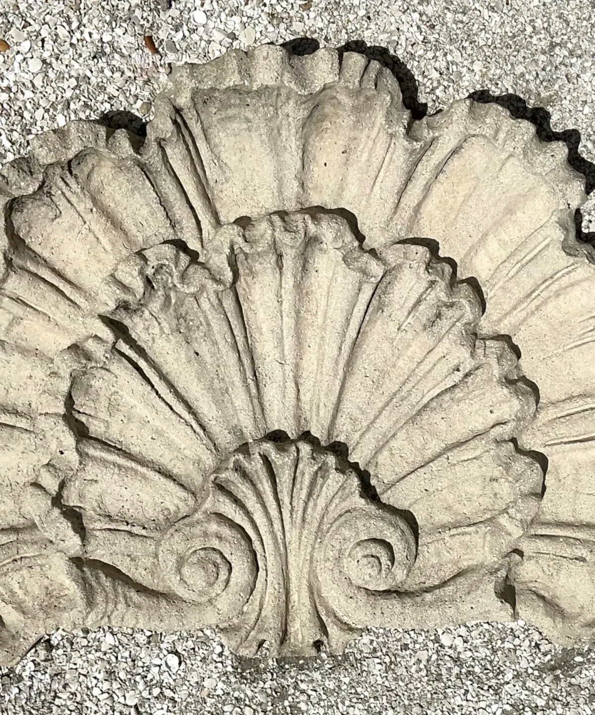 Vintage Concrete Shell Wall Plaque — additional photo 4