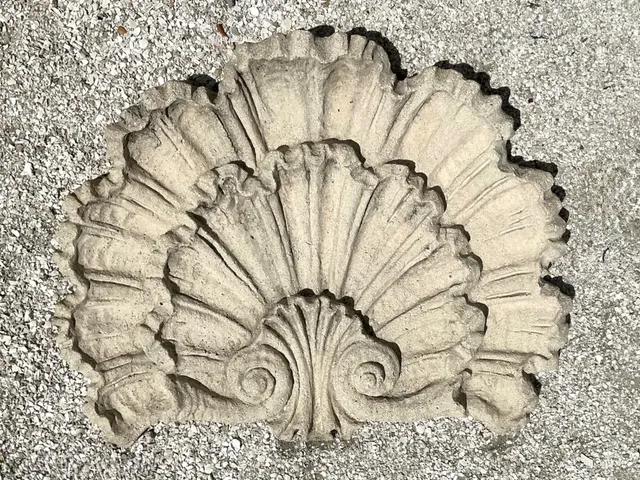 Vintage Concrete Shell Wall Plaque — additional photo 4