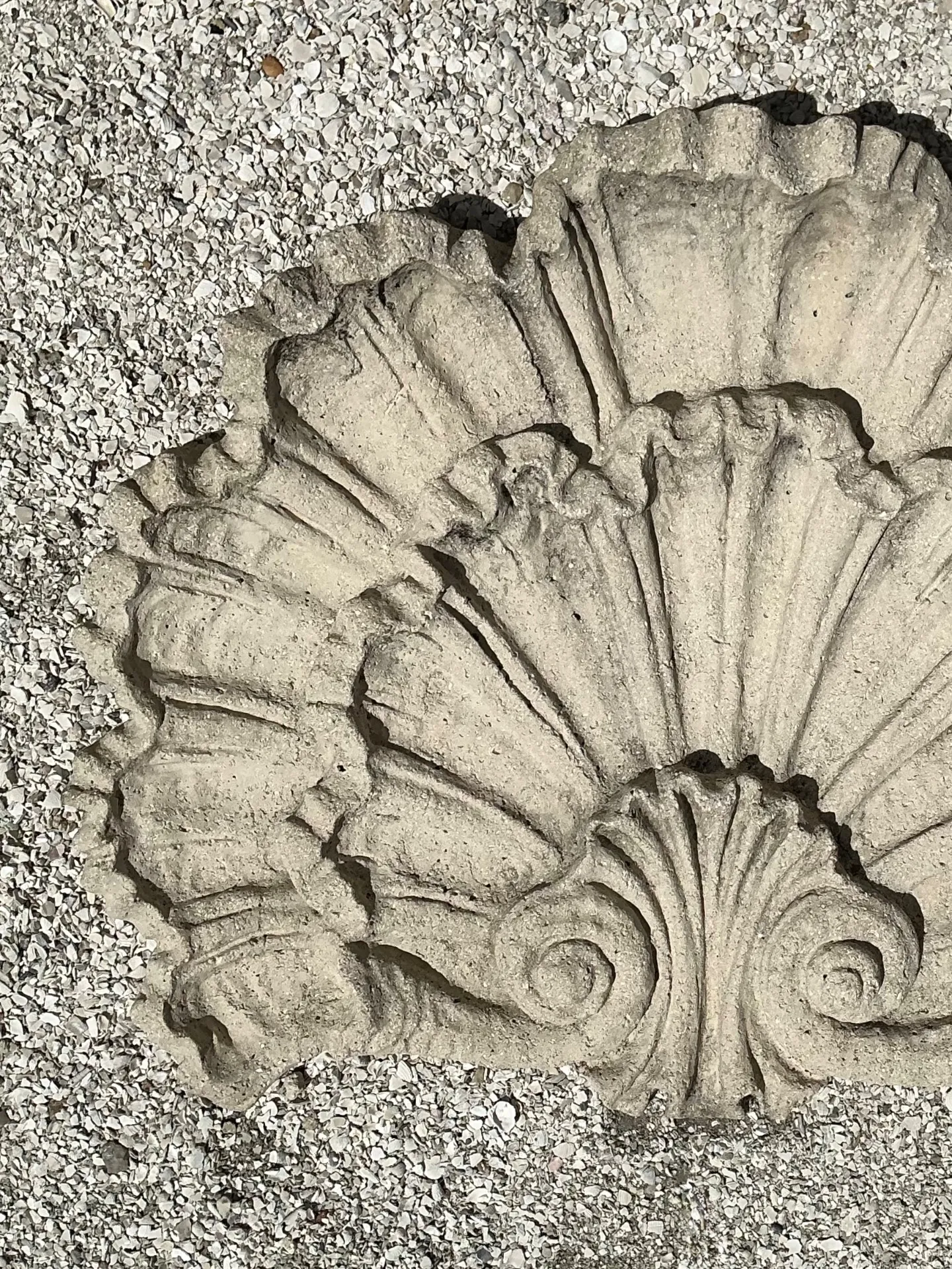 Vintage Concrete Shell Wall Plaque — additional photo 3