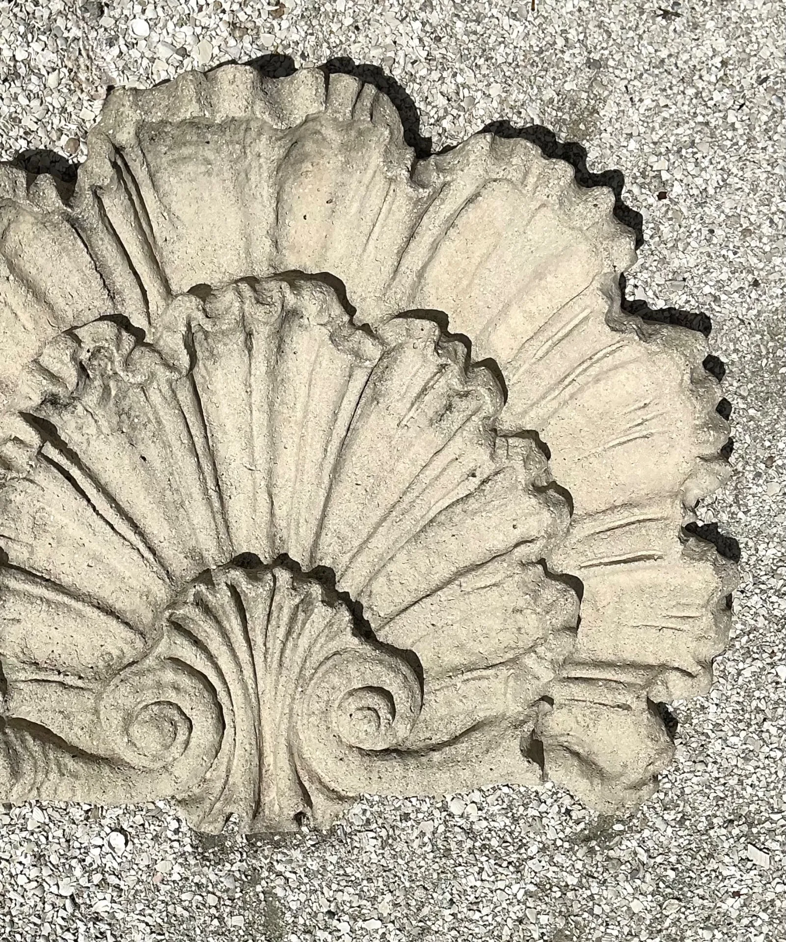 Vintage Concrete Shell Wall Plaque — additional photo 1