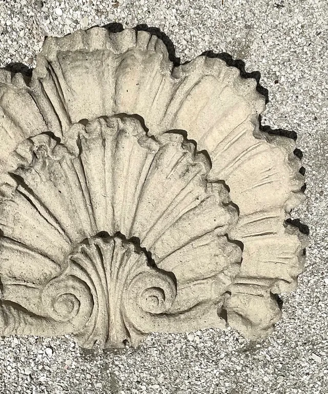 Vintage Concrete Shell Wall Plaque — additional photo 1