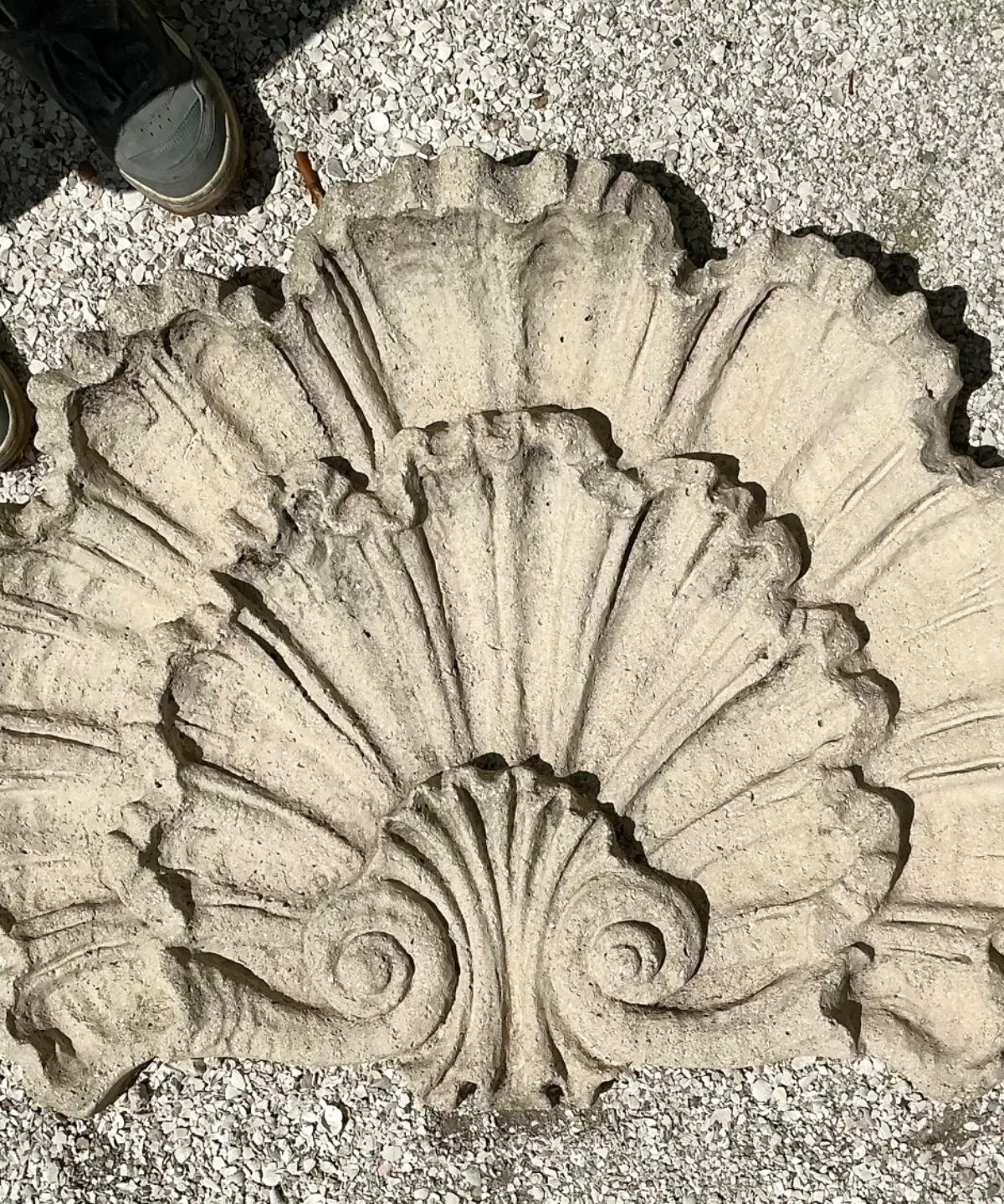 Vintage Concrete Shell Wall Plaque — additional photo 7