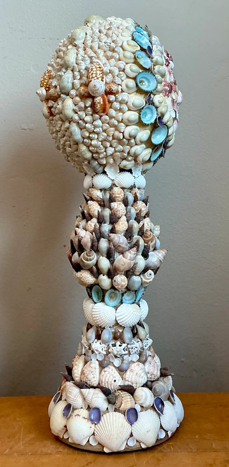 Vintage Seashell Encrusted Sculpture — additional photo 3