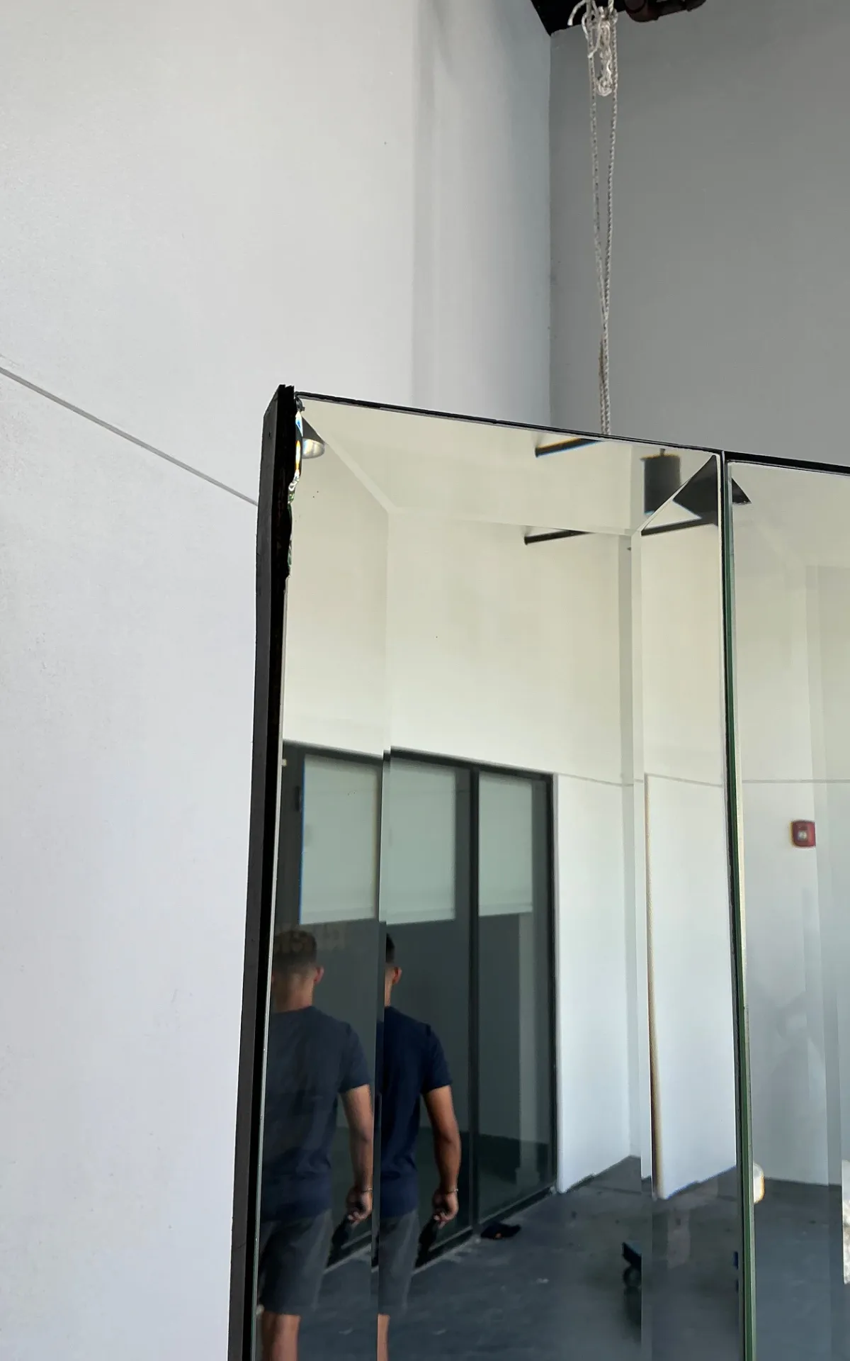 Vintage Beveled Mirrored Folding Screen — additional photo 5