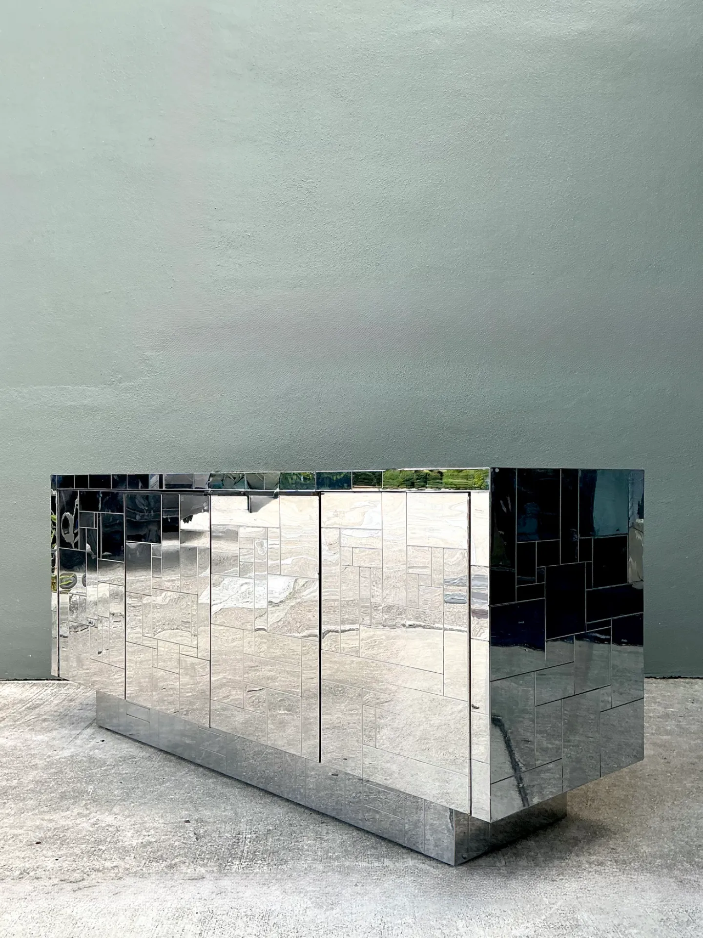 Vintage Paul Evans “Cityscape” Chrome Credenza — additional photo 7