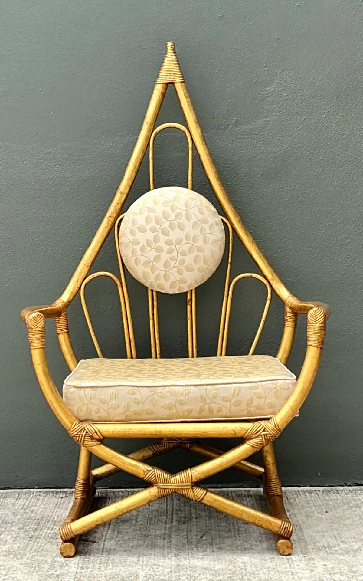 Vintage Loop Rattan Chair After Henry Olko — additional photo 8