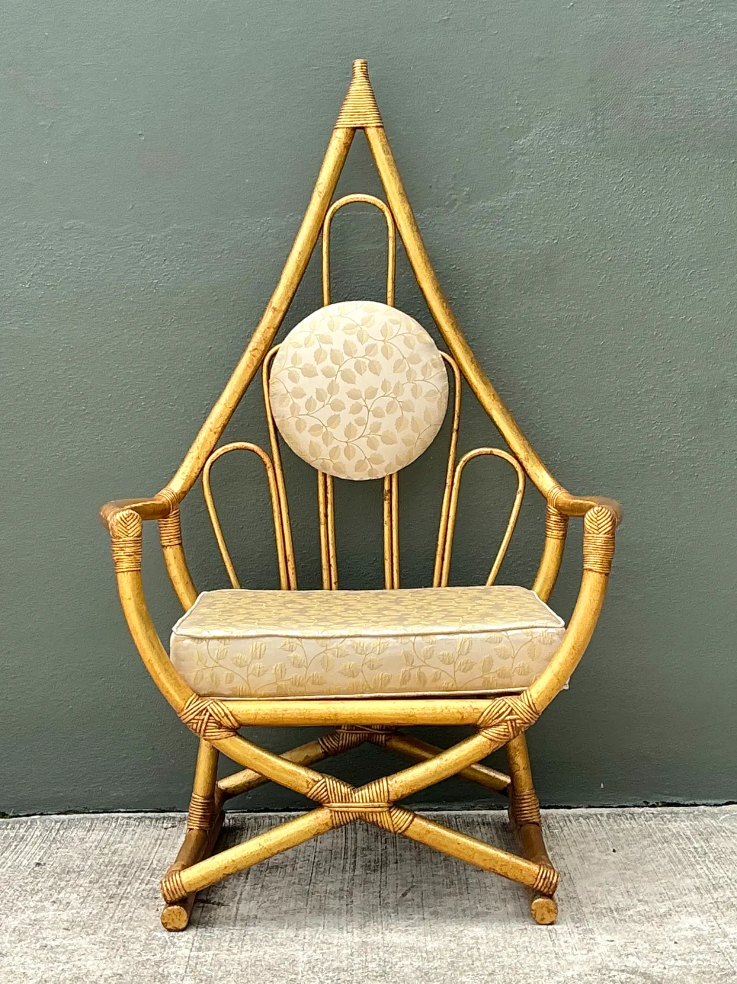 Vintage Loop Rattan Chair After Henry Olko — additional photo 6