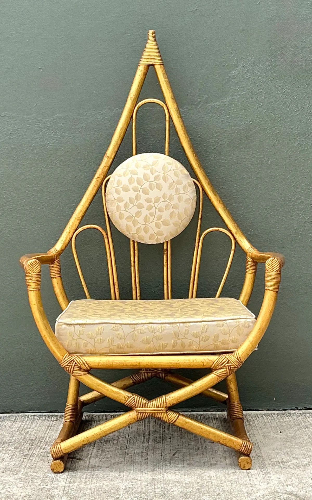 Vintage Loop Rattan Chair After Henry Olko — additional photo 6