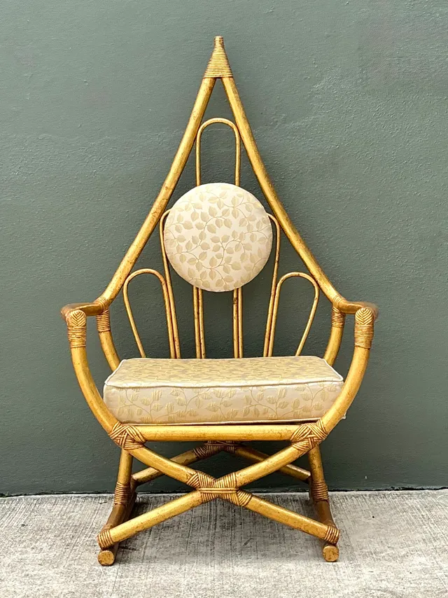 Vintage Loop Rattan Chair After Henry Olko — additional photo 6