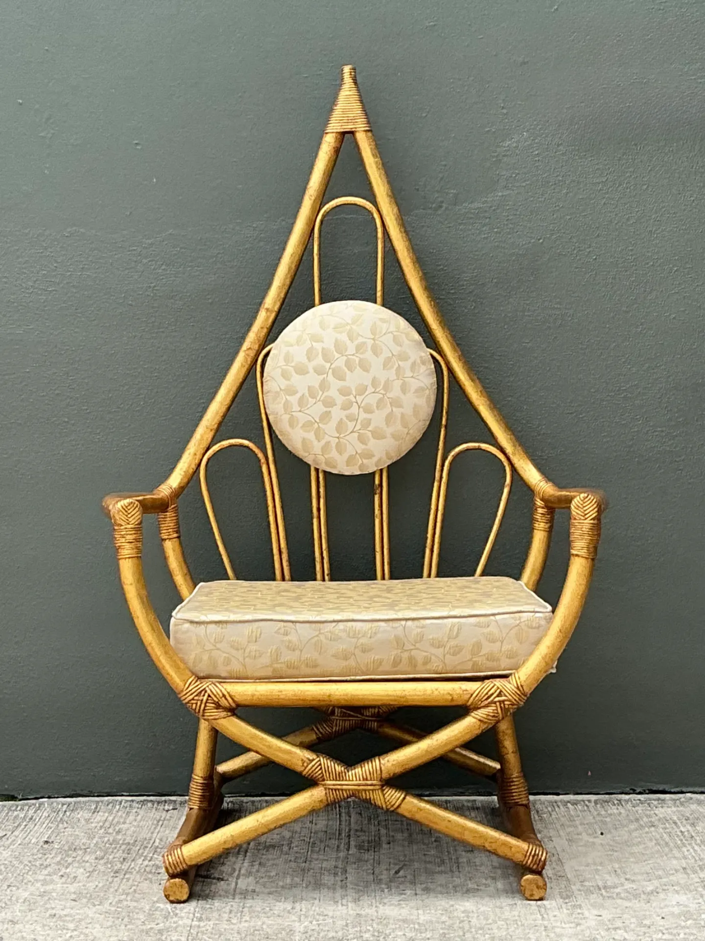 Vintage Loop Rattan Chair After Henry Olko — additional photo 4