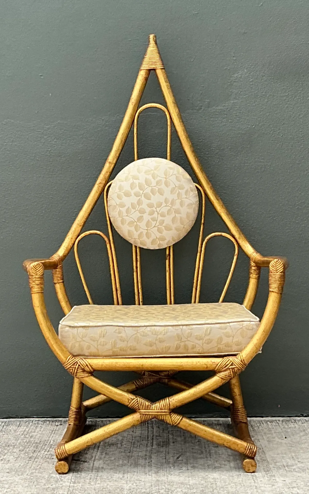 Vintage Loop Rattan Chair After Henry Olko — additional photo 4