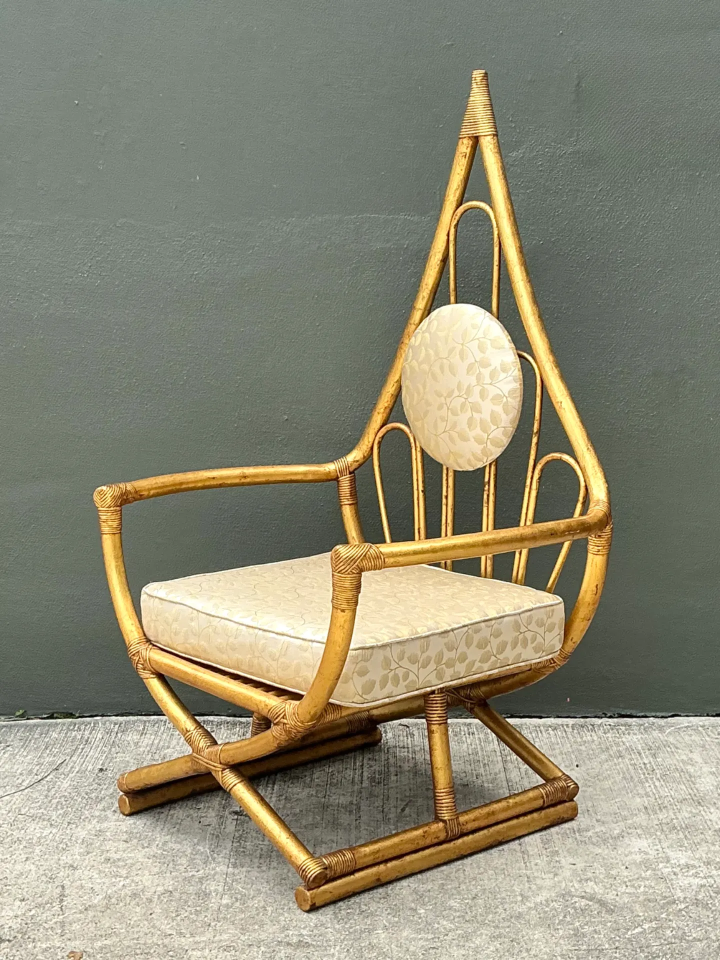 Vintage Loop Rattan Chair After Henry Olko — additional photo 5