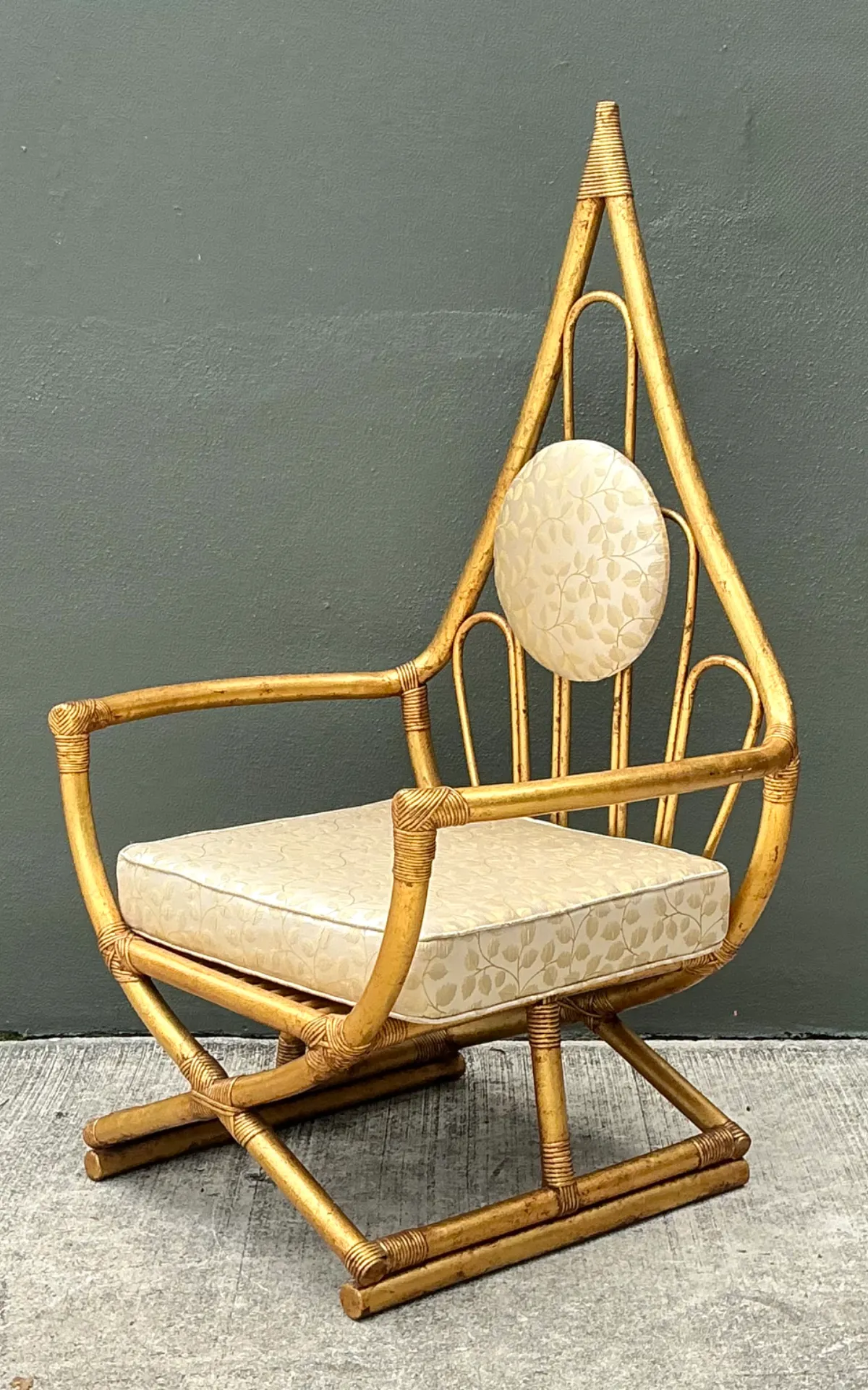 Vintage Loop Rattan Chair After Henry Olko — additional photo 5