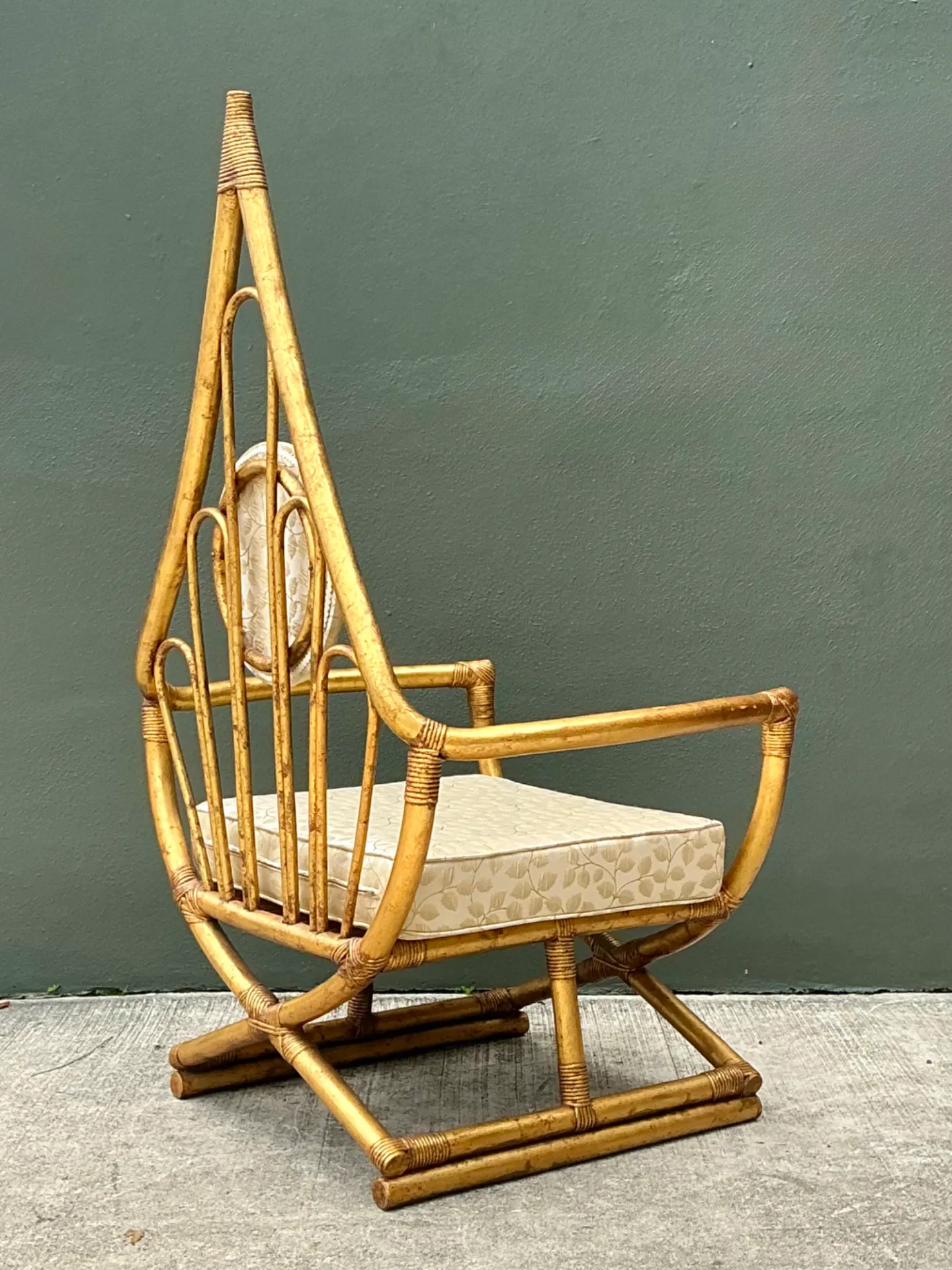 Vintage Loop Rattan Chair After Henry Olko — additional photo 7