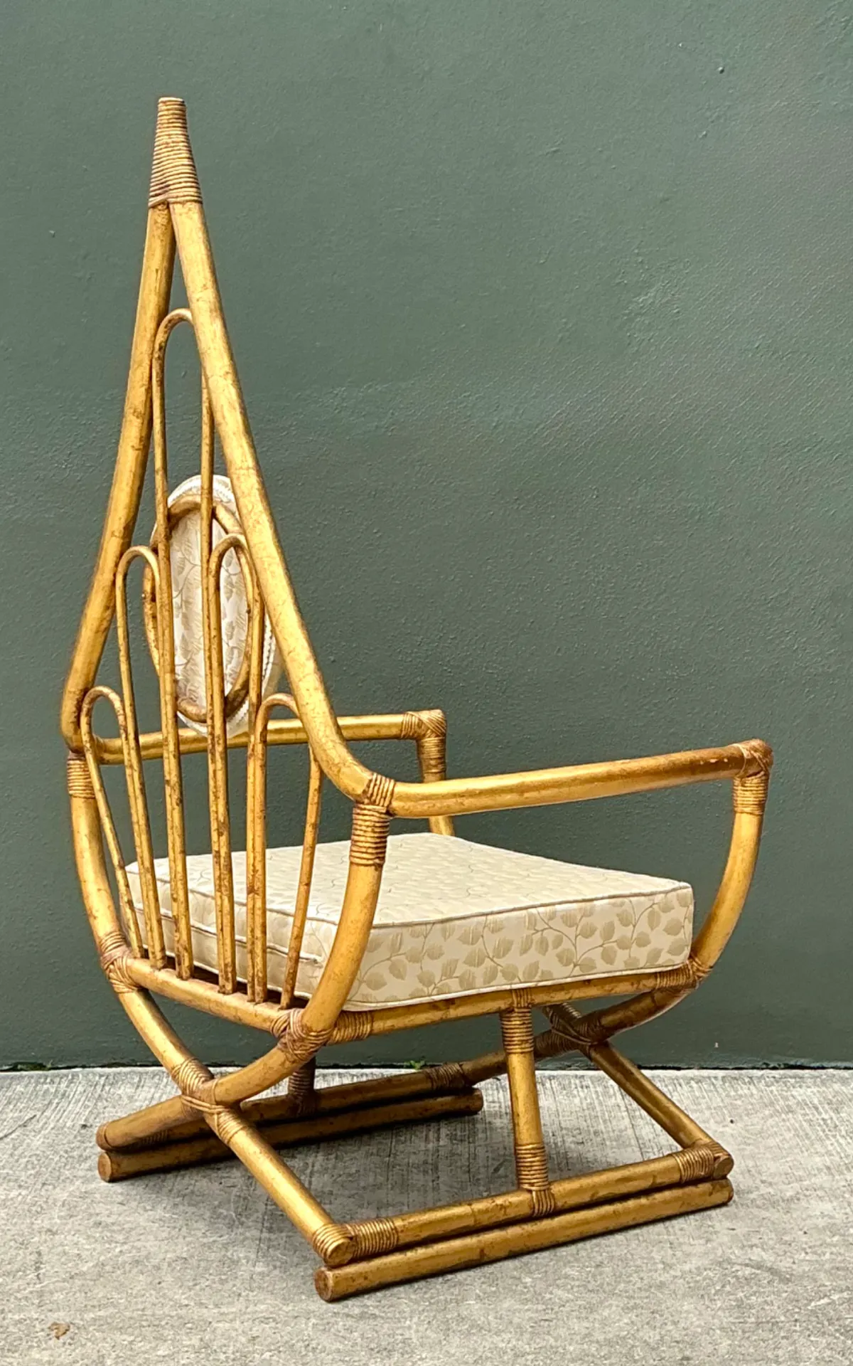 Vintage Loop Rattan Chair After Henry Olko — additional photo 7