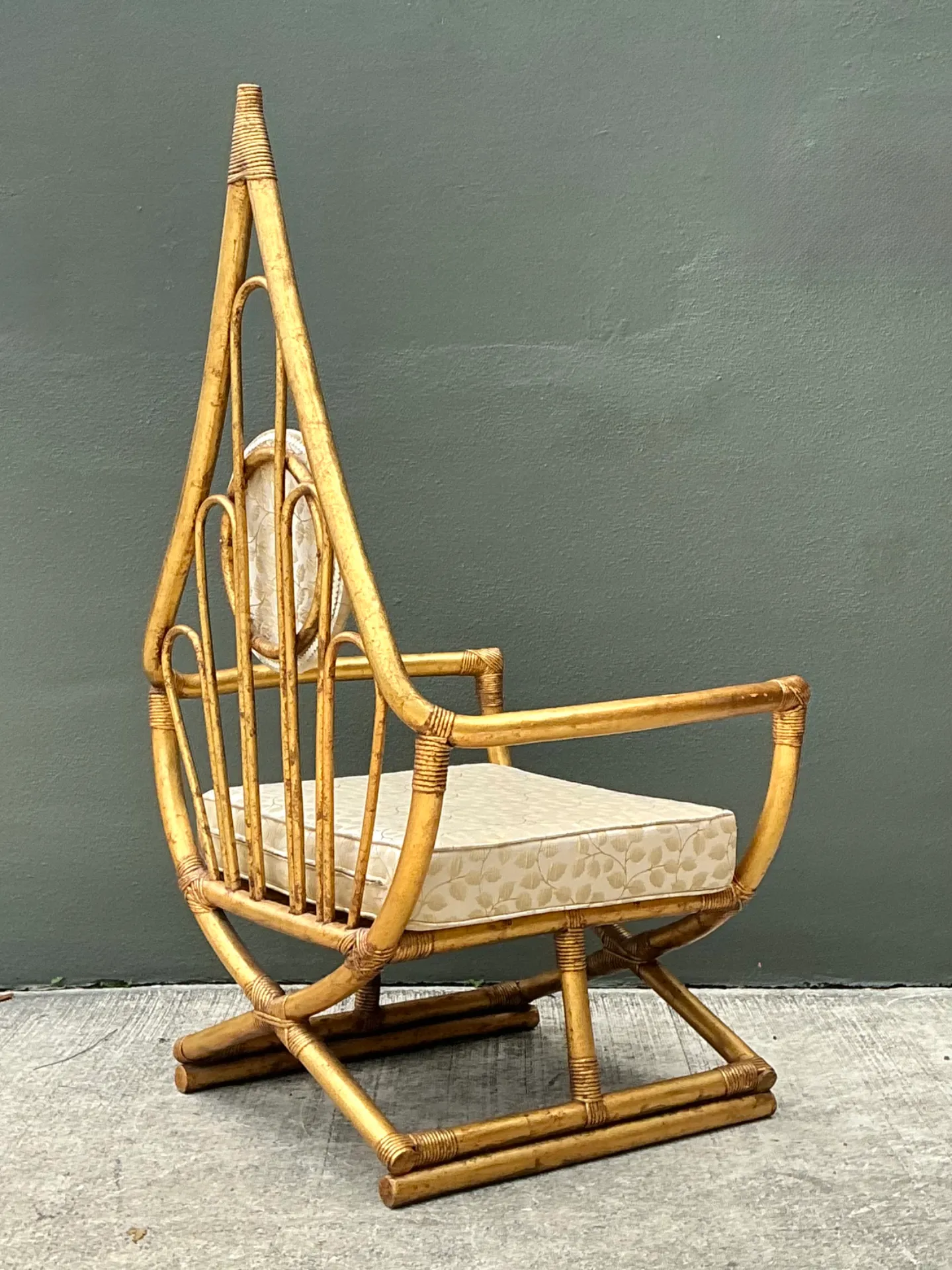 Vintage Loop Rattan Chair After Henry Olko — additional photo 3