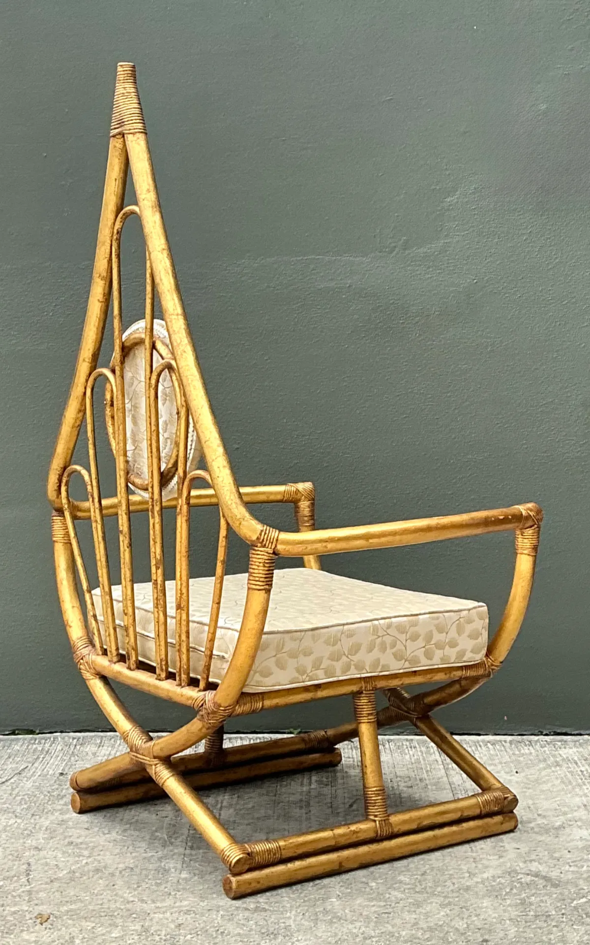 Vintage Loop Rattan Chair After Henry Olko — additional photo 3