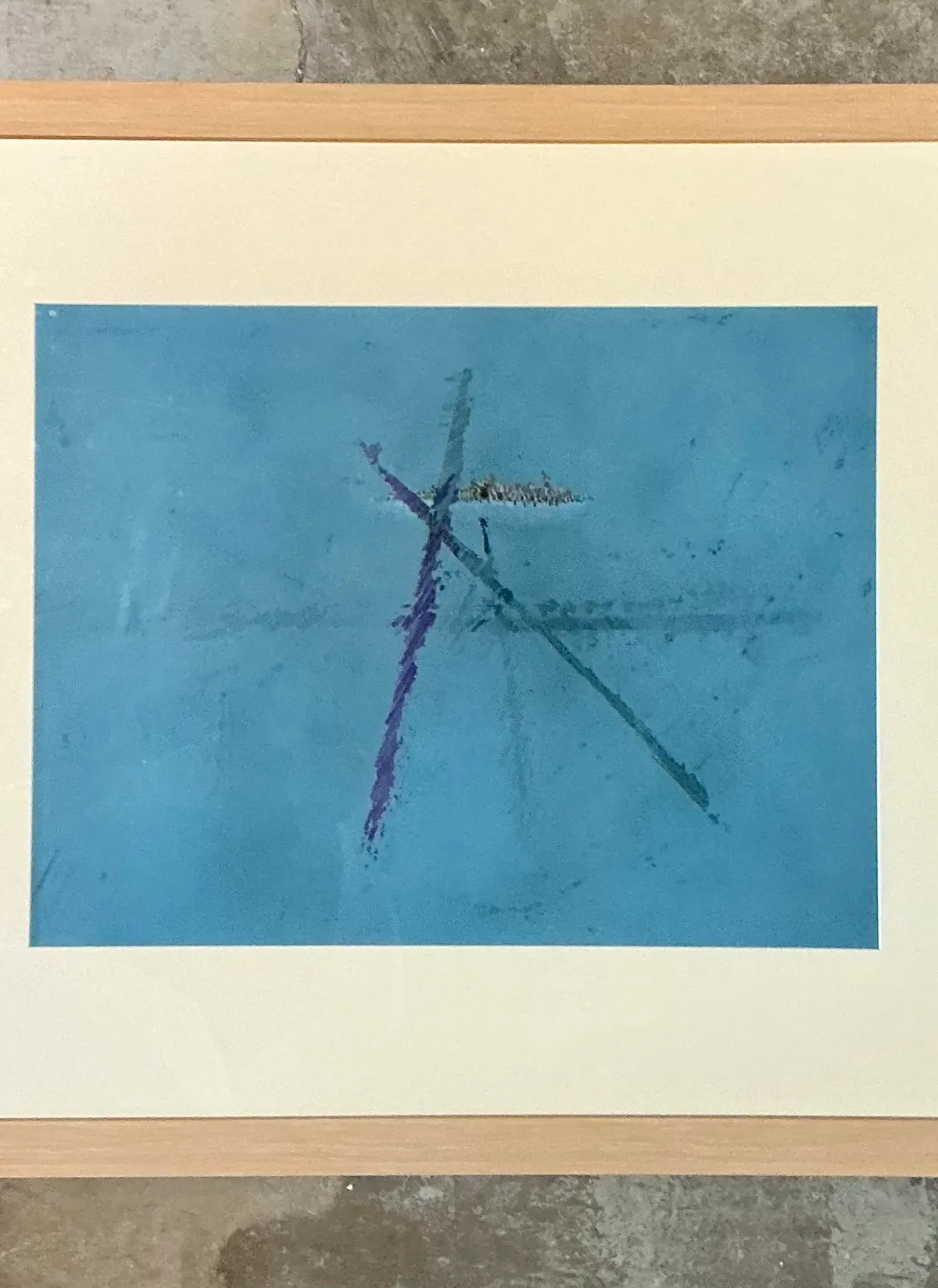 Vintage Original Abstract Oil Paining On Paper — additional photo 6