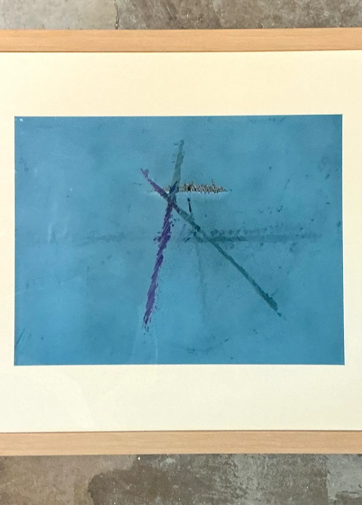 Vintage Original Abstract Oil Paining On Paper — additional photo 8