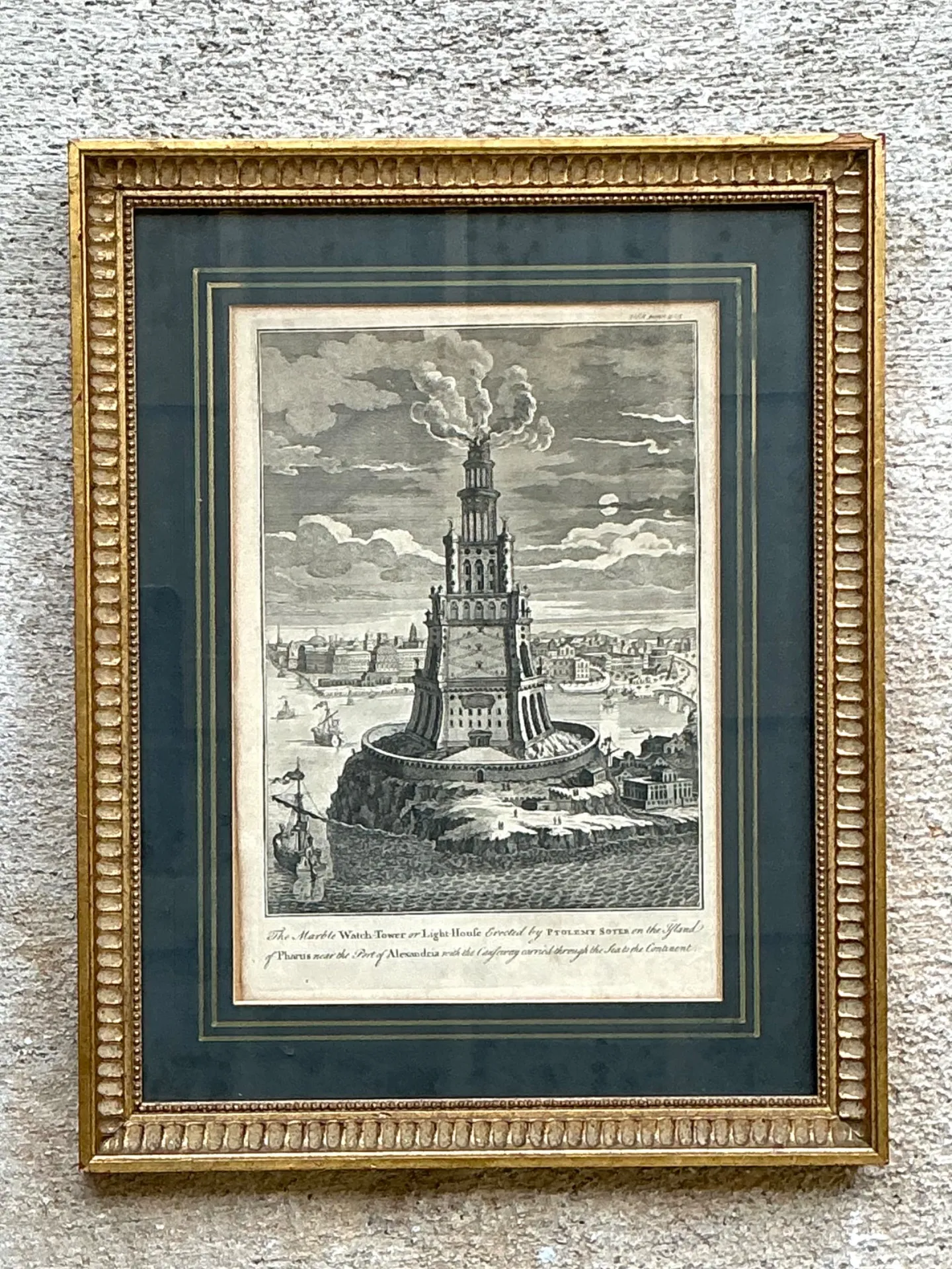 Antique Architectural Engraving in Gilt Frame — additional photo 7