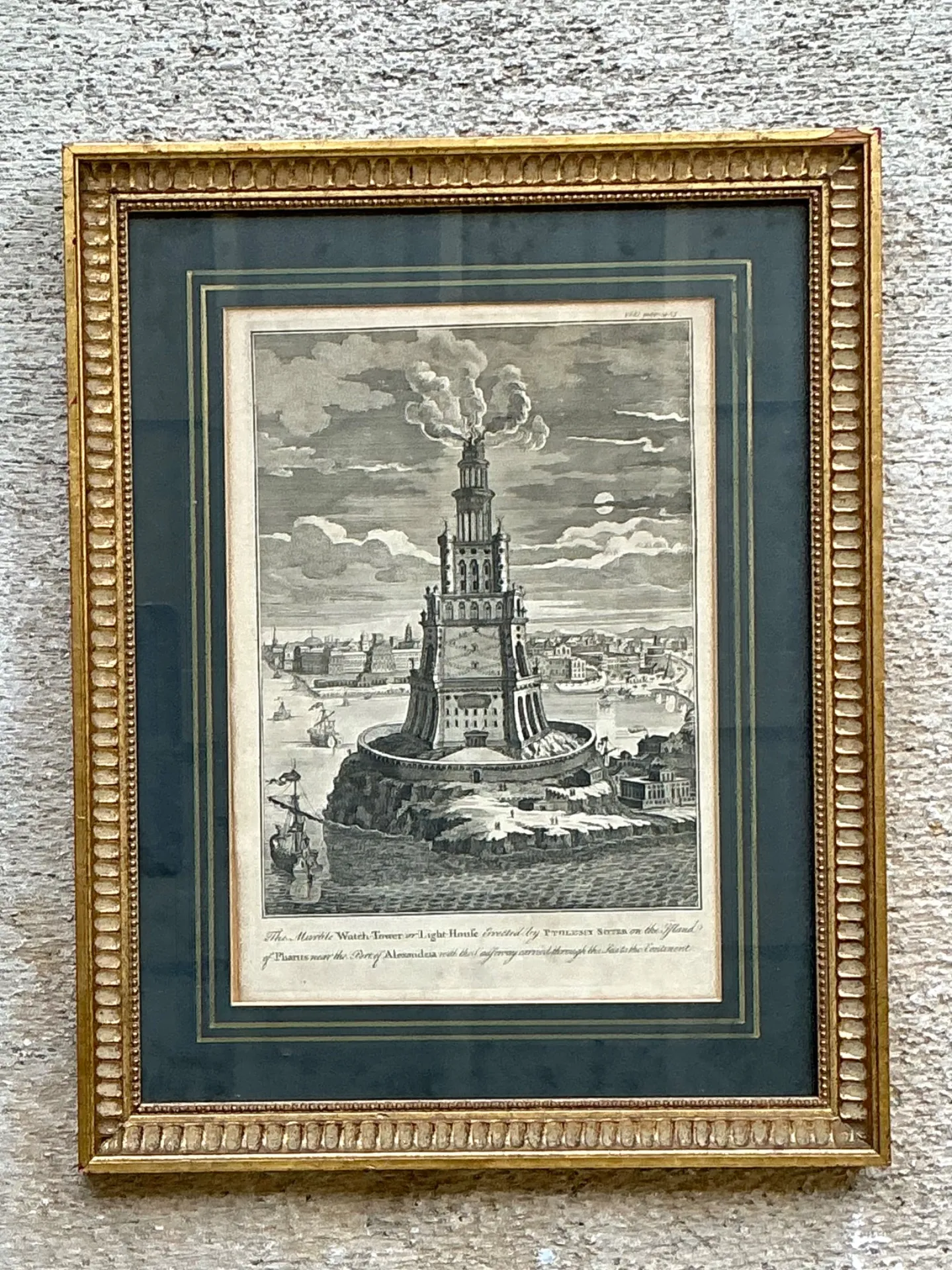 Antique Architectural Engraving in Gilt Frame — additional photo 6