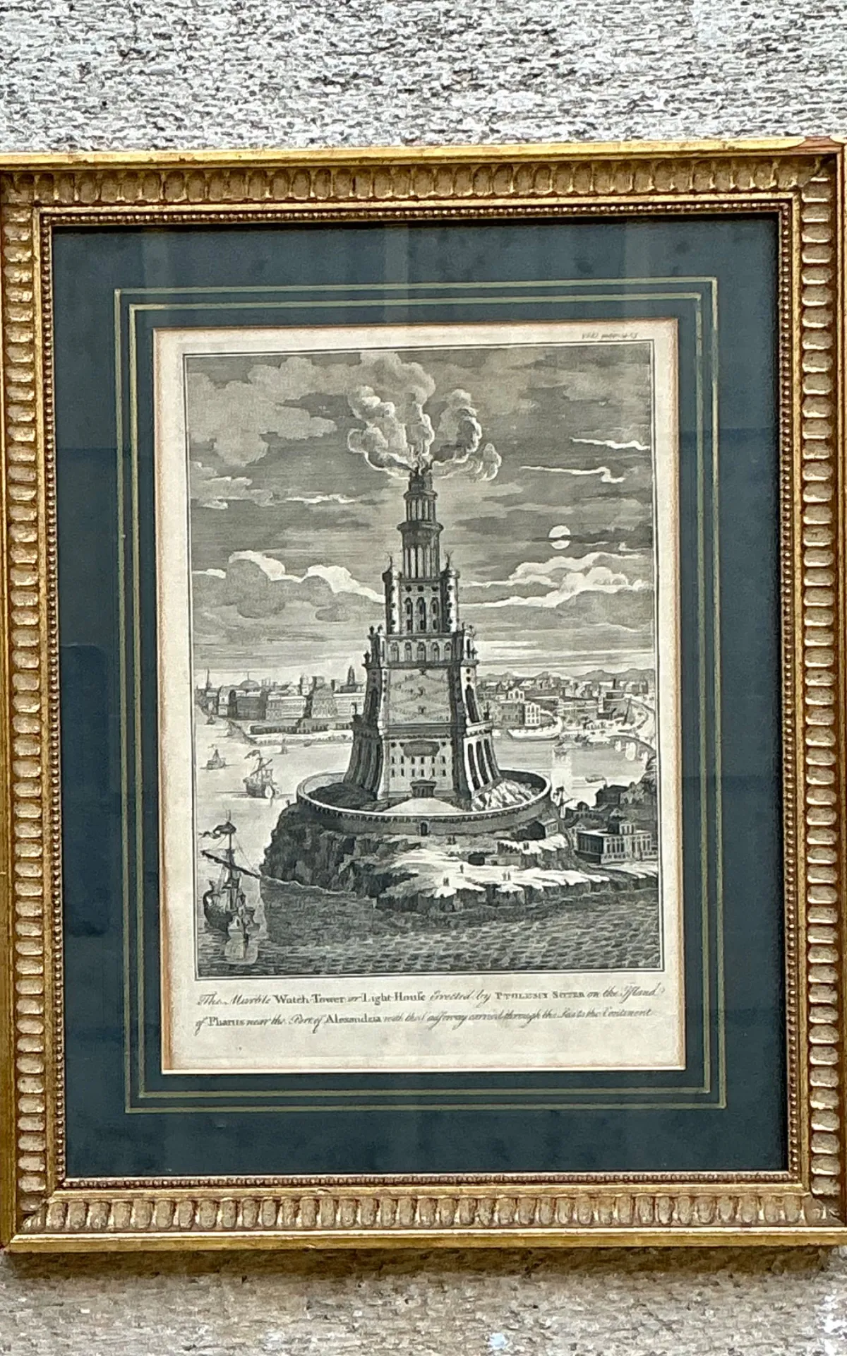 Antique Architectural Engraving in Gilt Frame — additional photo 6
