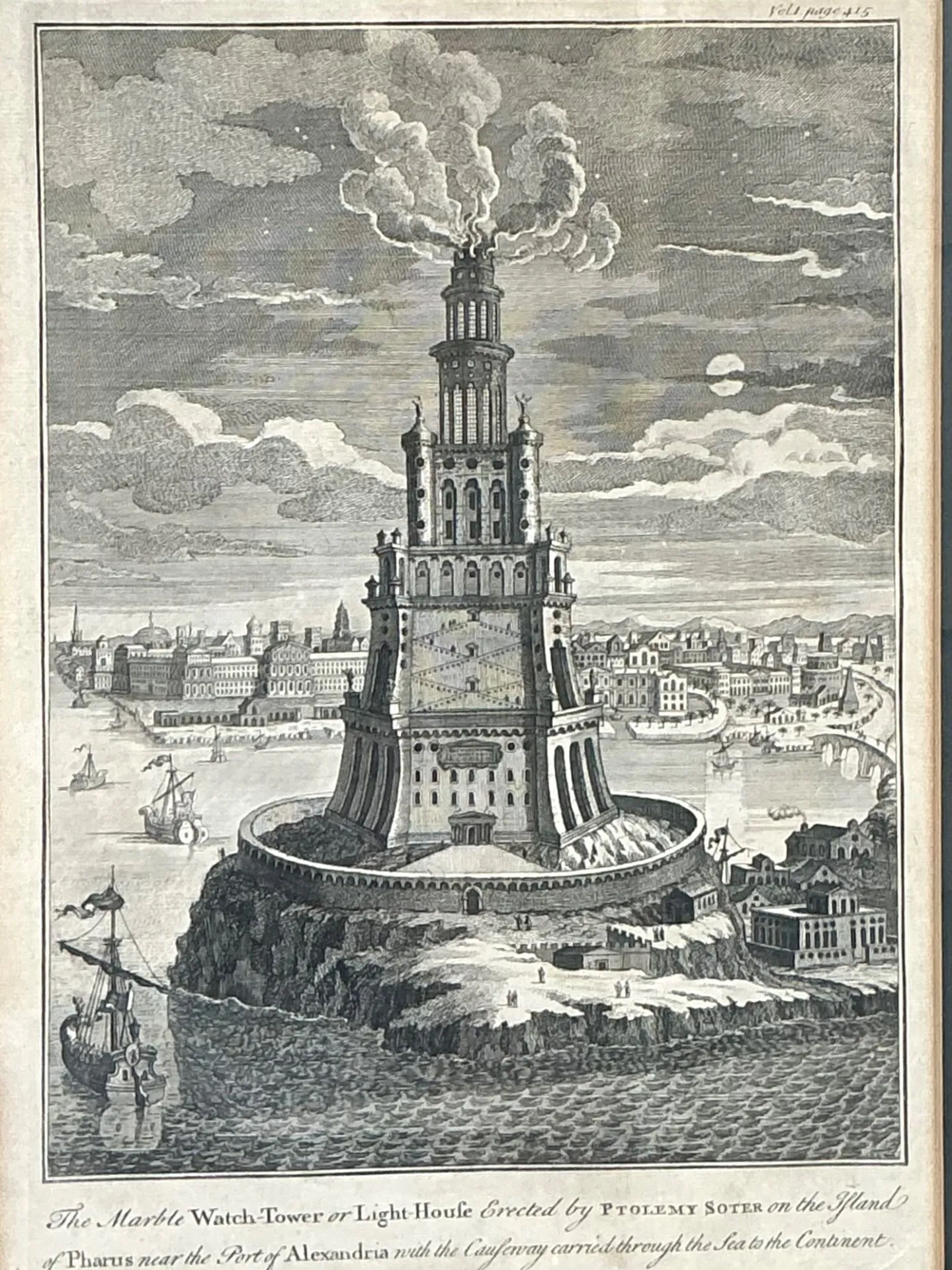 Antique Architectural Engraving in Gilt Frame — additional photo 5