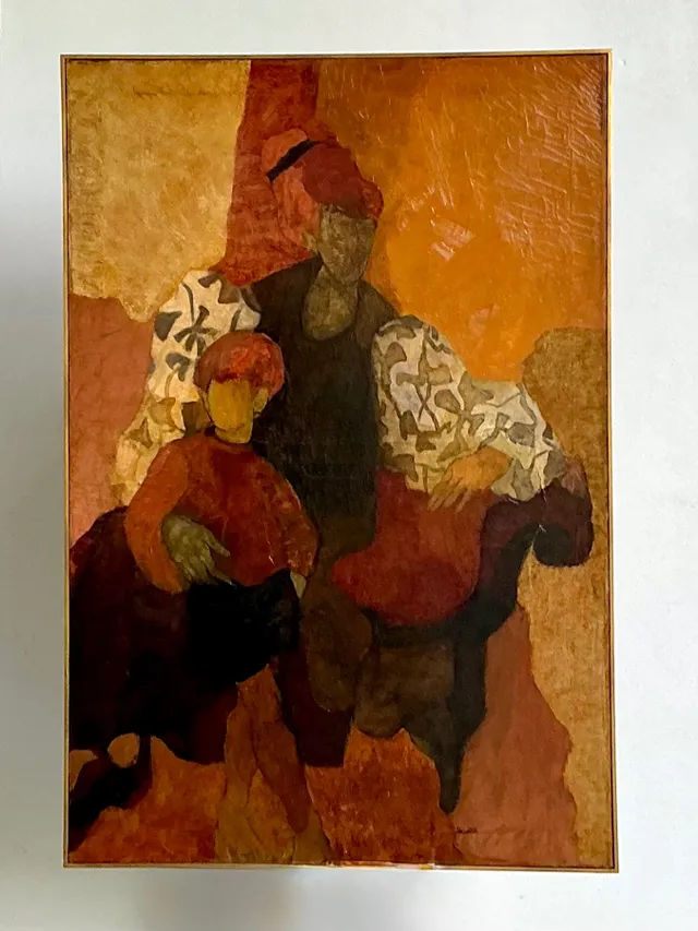 Vintage Abstract Figurative Painting — additional photo 8