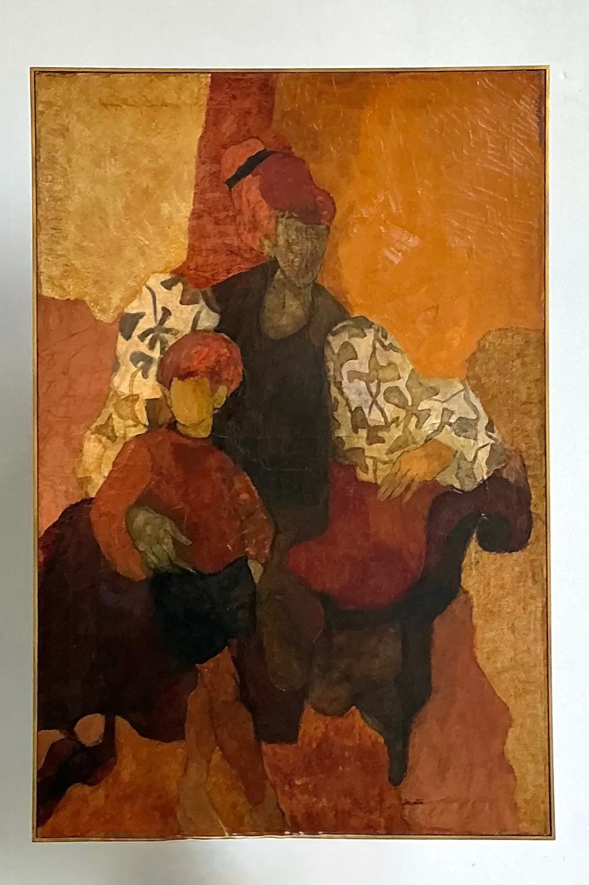Vintage Abstract Figurative Painting — additional photo 2