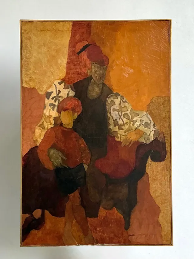 Vintage Abstract Figurative Painting — additional photo 2