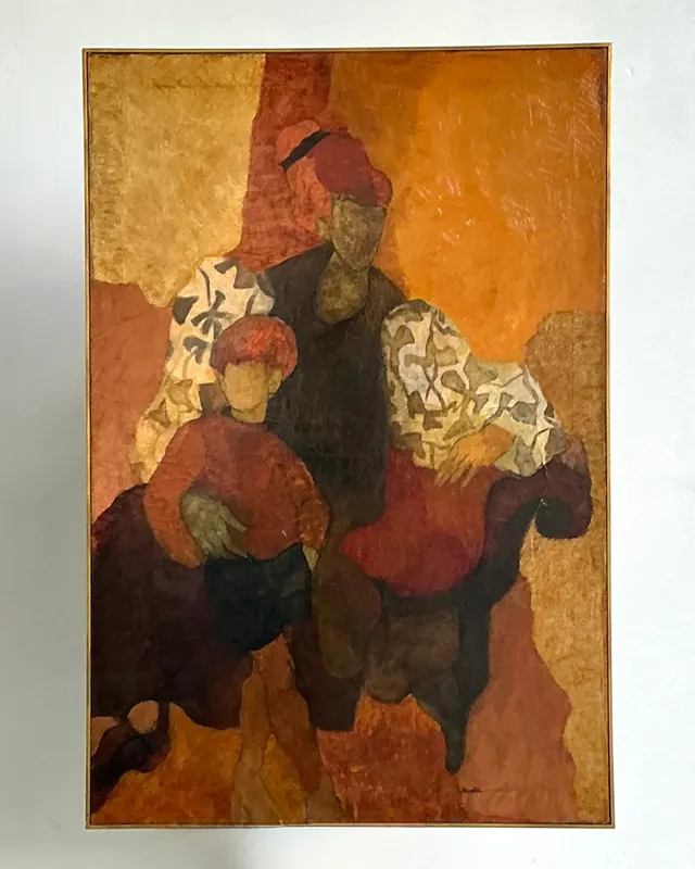 Vintage Abstract Figurative Painting — additional photo 5