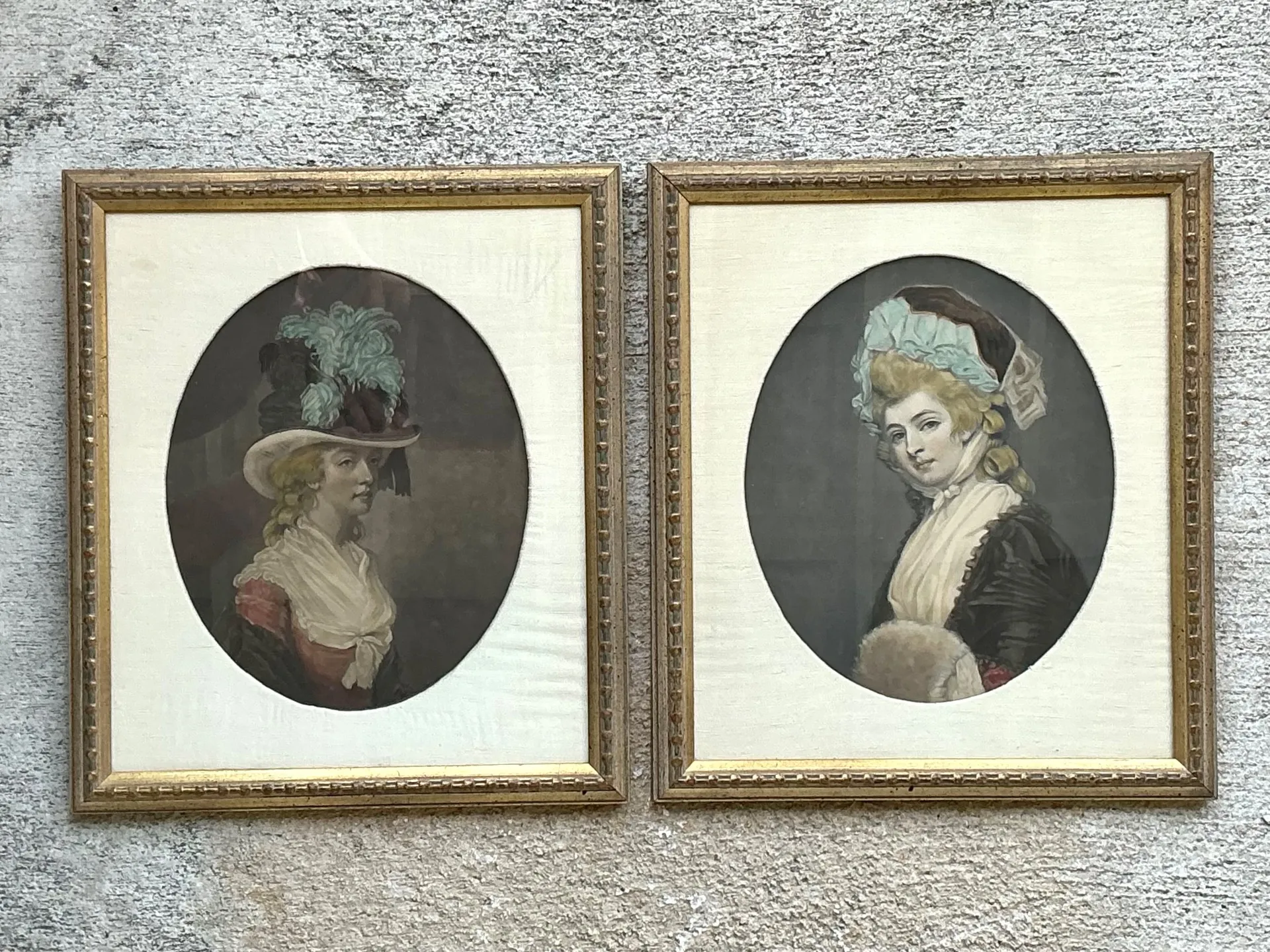 Vintage 18th Century Style Portrait Engravings - Set of 2 — additional photo 7