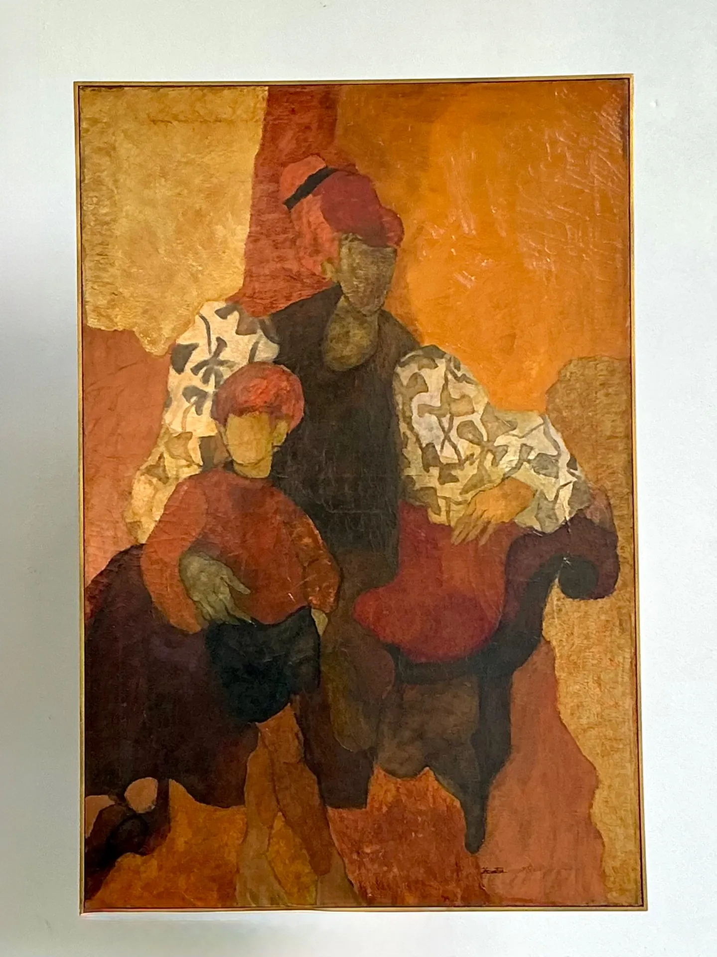 Vintage Abstract Figurative Painting — additional photo 4
