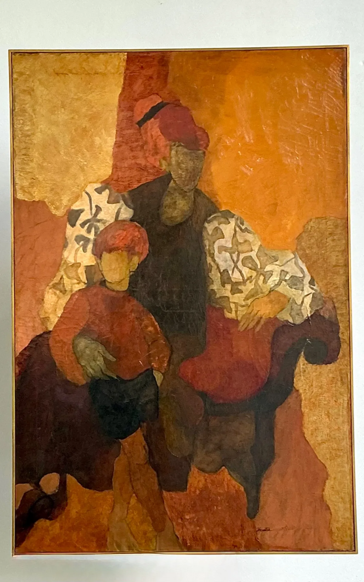 Vintage Abstract Figurative Painting — additional photo 4