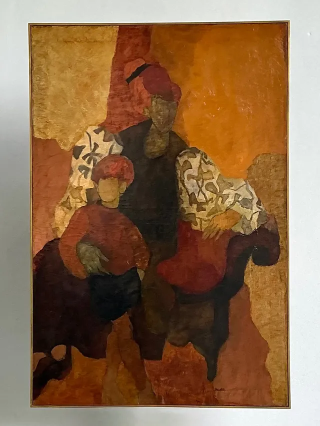 Vintage Abstract Figurative Painting — additional photo 6