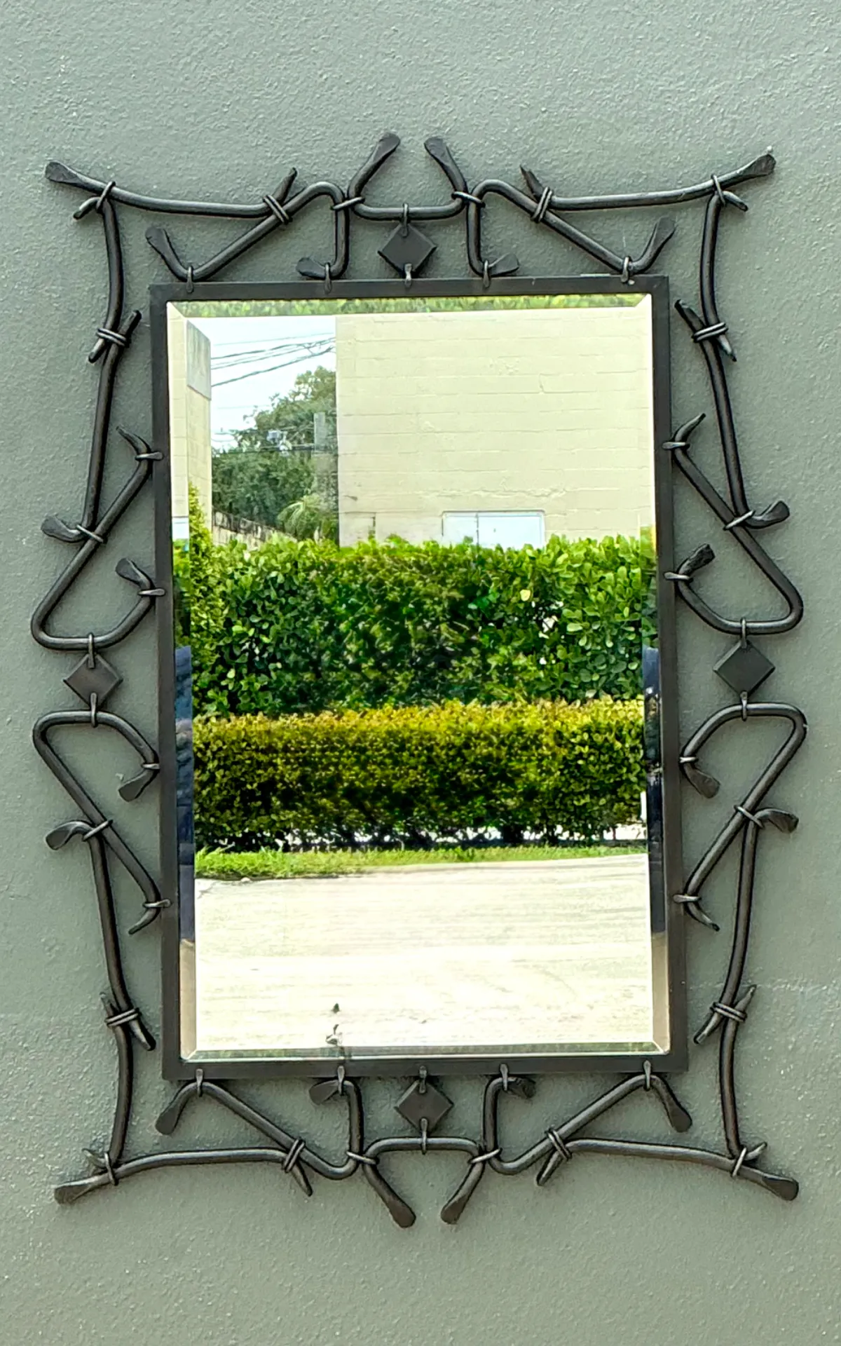 Alexandra Diez Mirrored Glass and Metal Wall Mirror