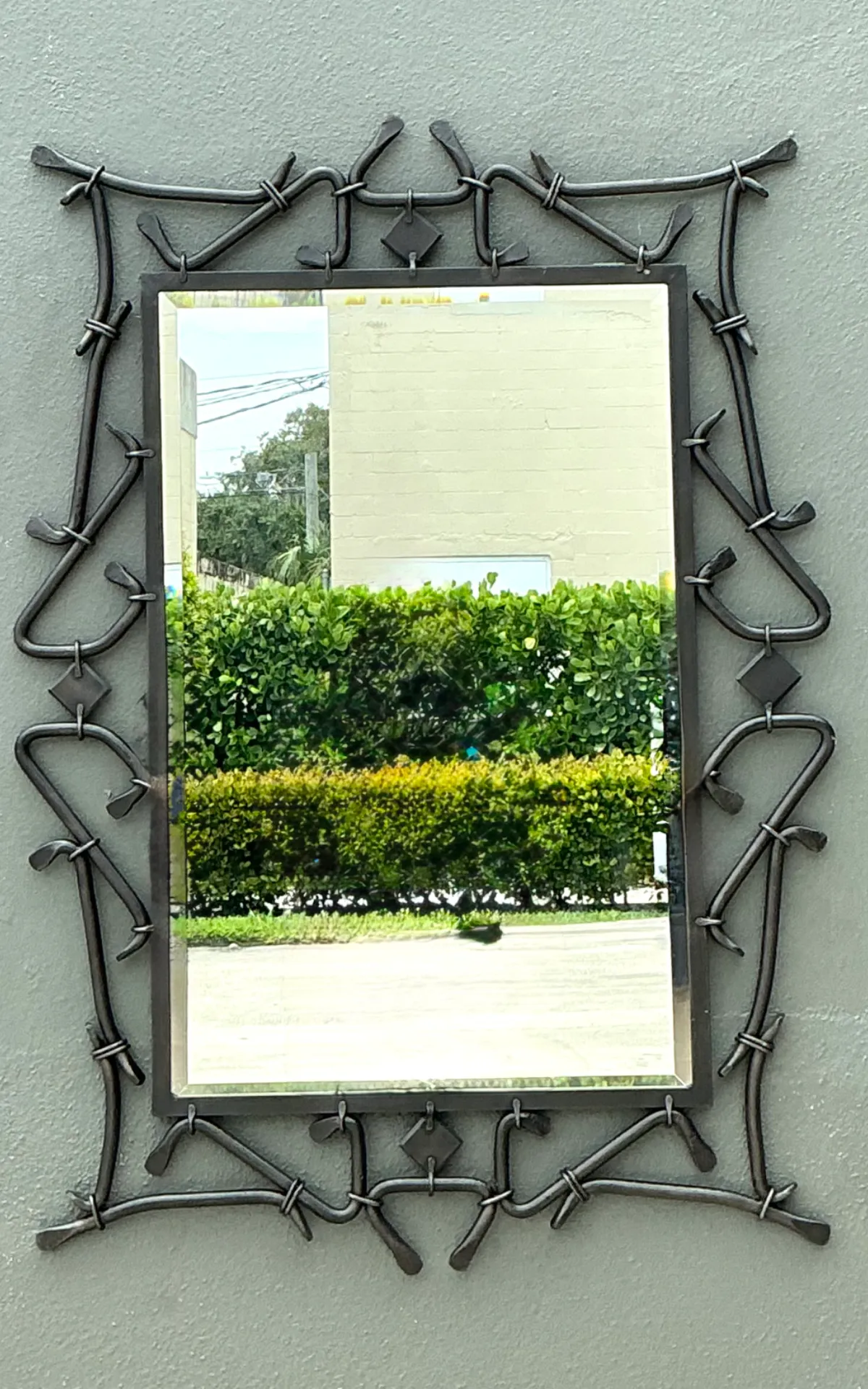 Alexandra Diez Mirrored Glass and Metal Wall Mirror — additional photo 4