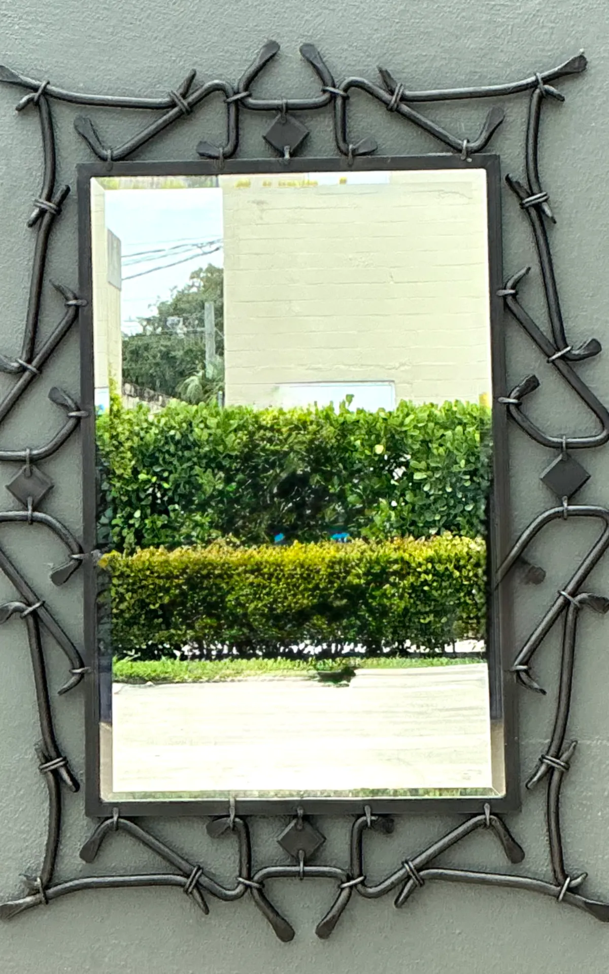 Alexandra Diez Mirrored Glass and Metal Wall Mirror — additional photo 8