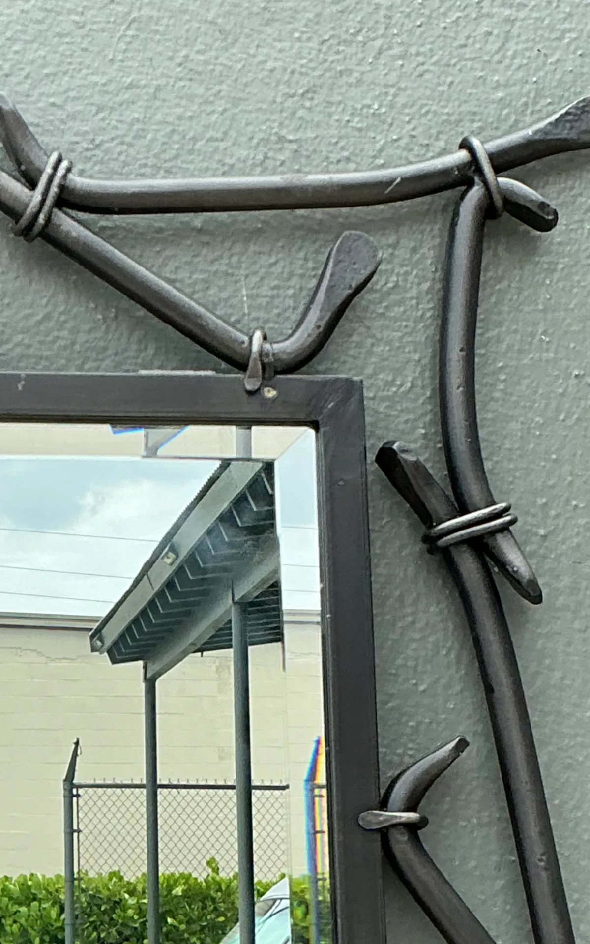 Alexandra Diez Mirrored Glass and Metal Wall Mirror — additional photo 2