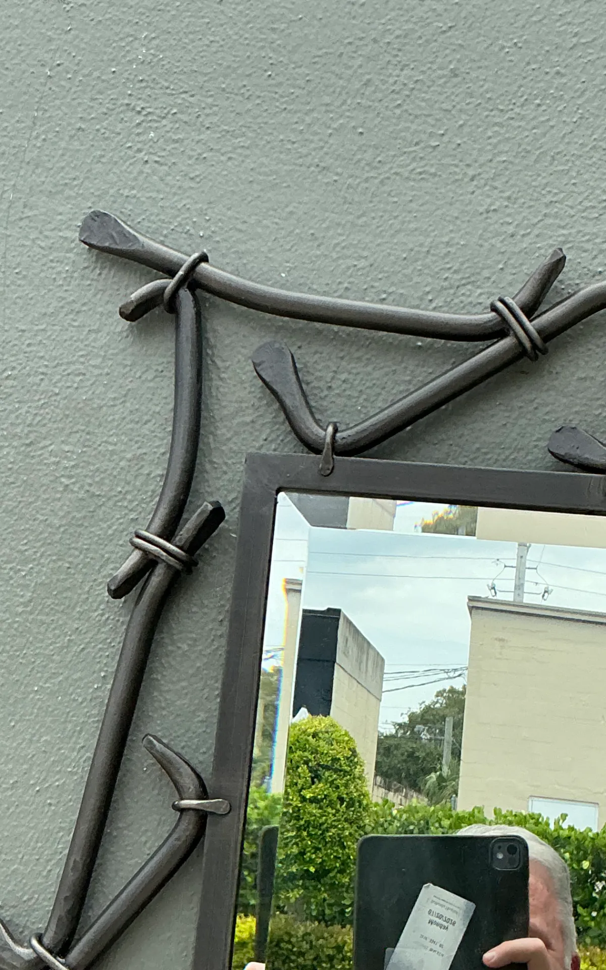 Alexandra Diez Mirrored Glass and Metal Wall Mirror — additional photo 3