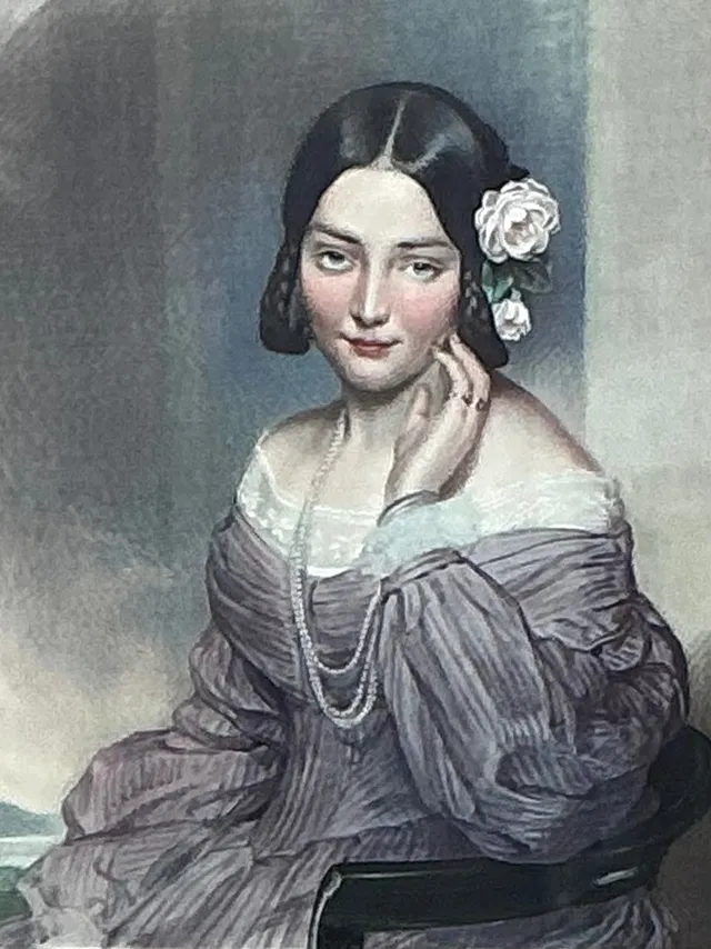 Vintage Gilt Framed Portrait Engraving — additional photo 7