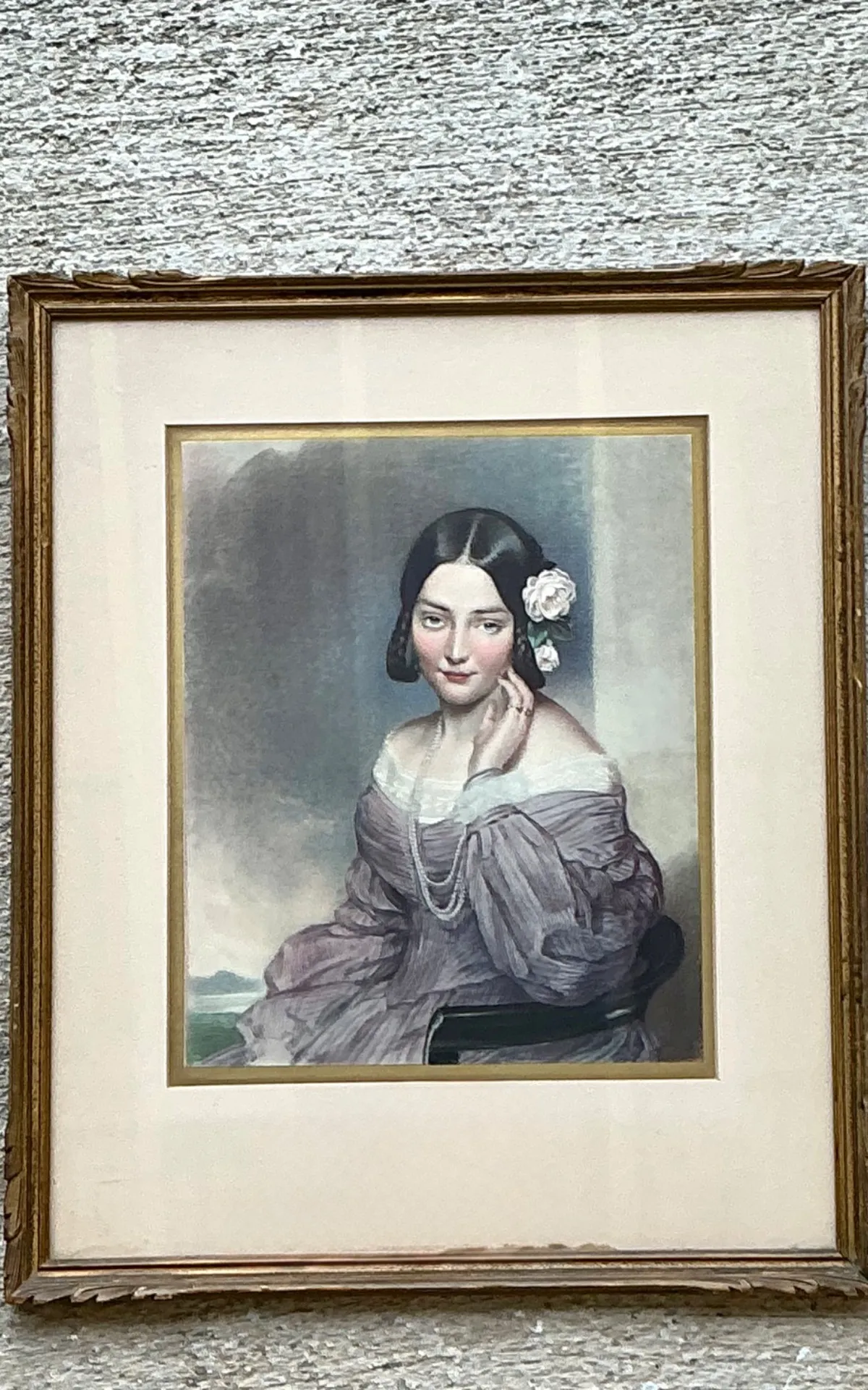 Vintage Gilt Framed Portrait Engraving — additional photo 2