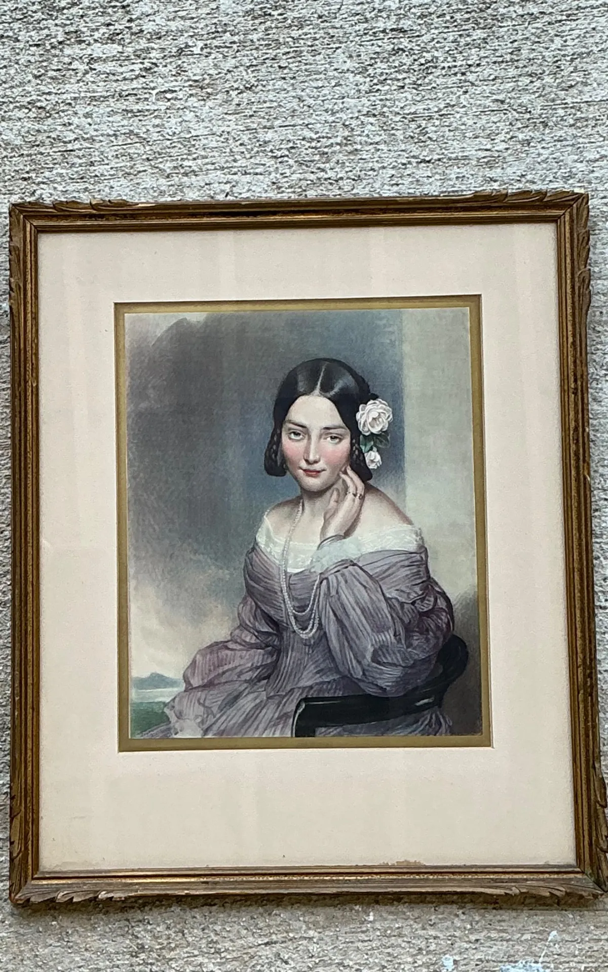 Vintage Gilt Framed Portrait Engraving