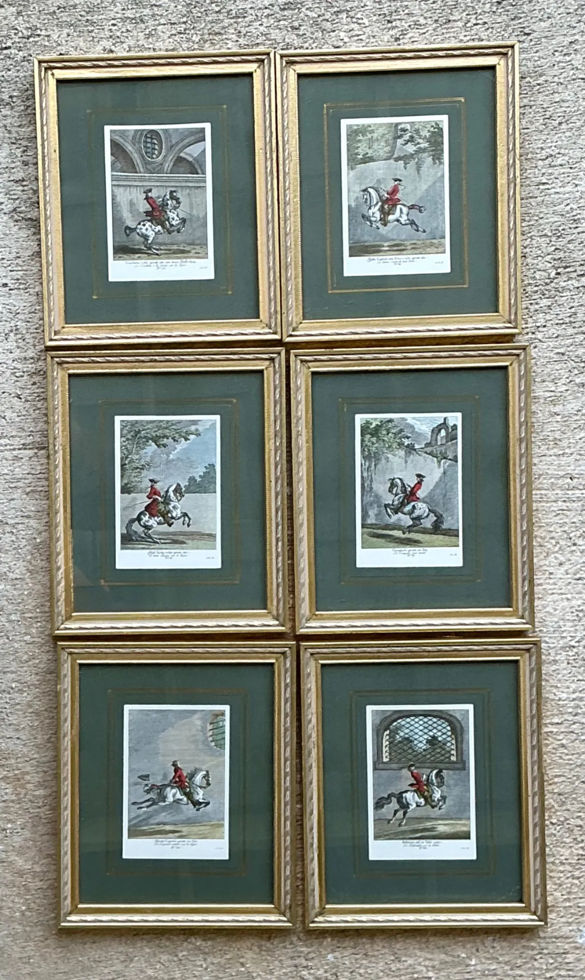 Vintage Equestrian Engravings in Gilt Frames - Set of 6 — additional photo 8