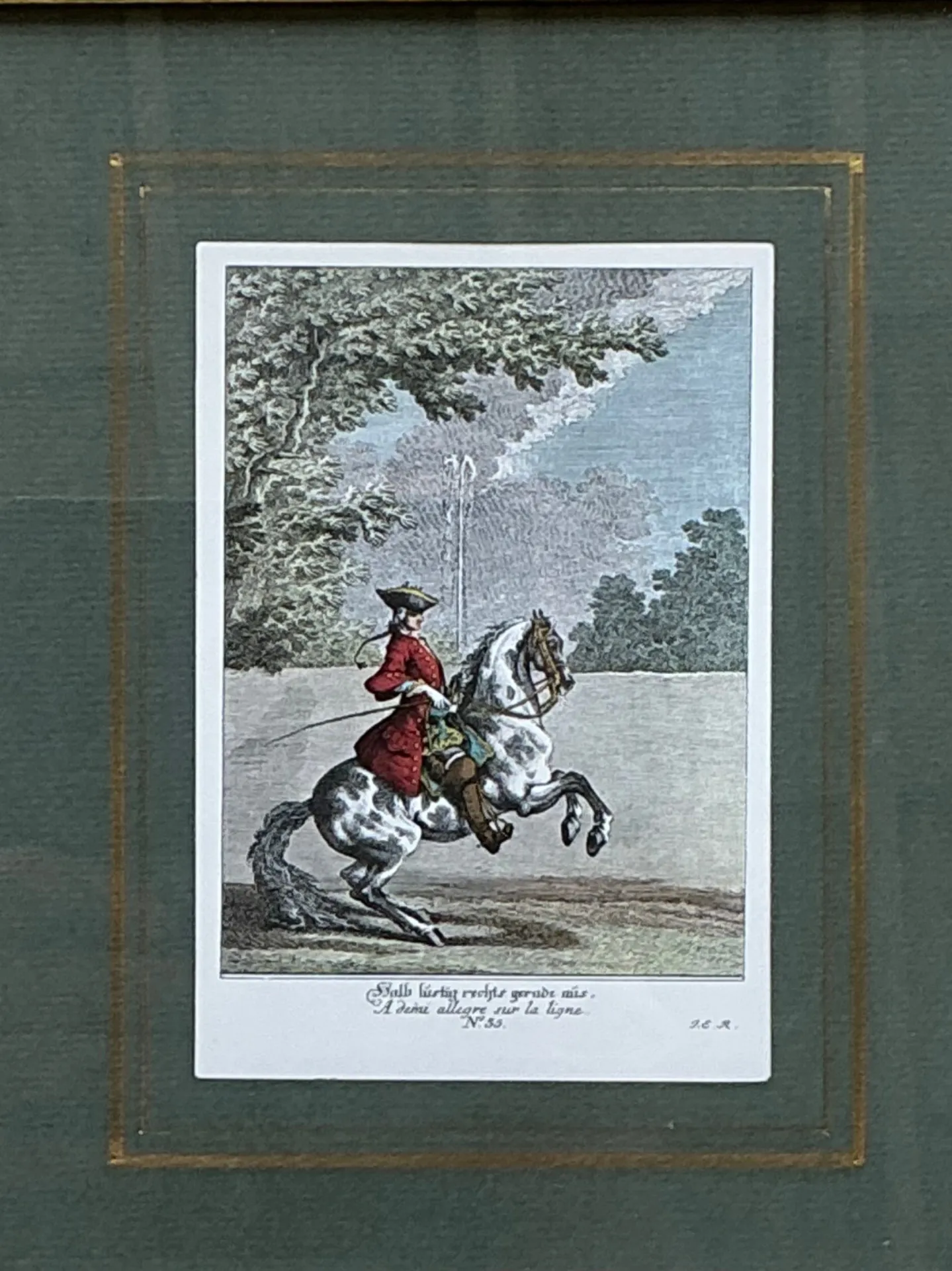 Vintage Equestrian Engravings in Gilt Frames - Set of 6 — additional photo 2