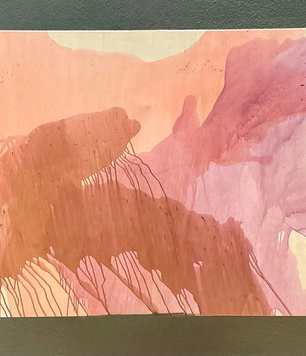 Monumental Vintage Abstract Expressionist Painting On Canvas — additional photo 4